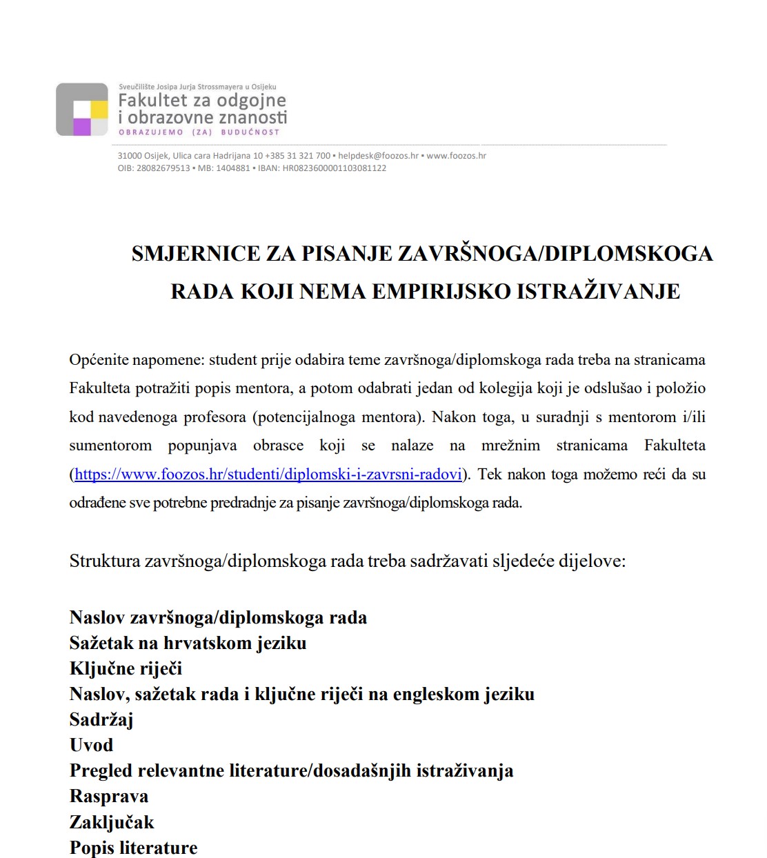 lektoriranje diplomskog rada